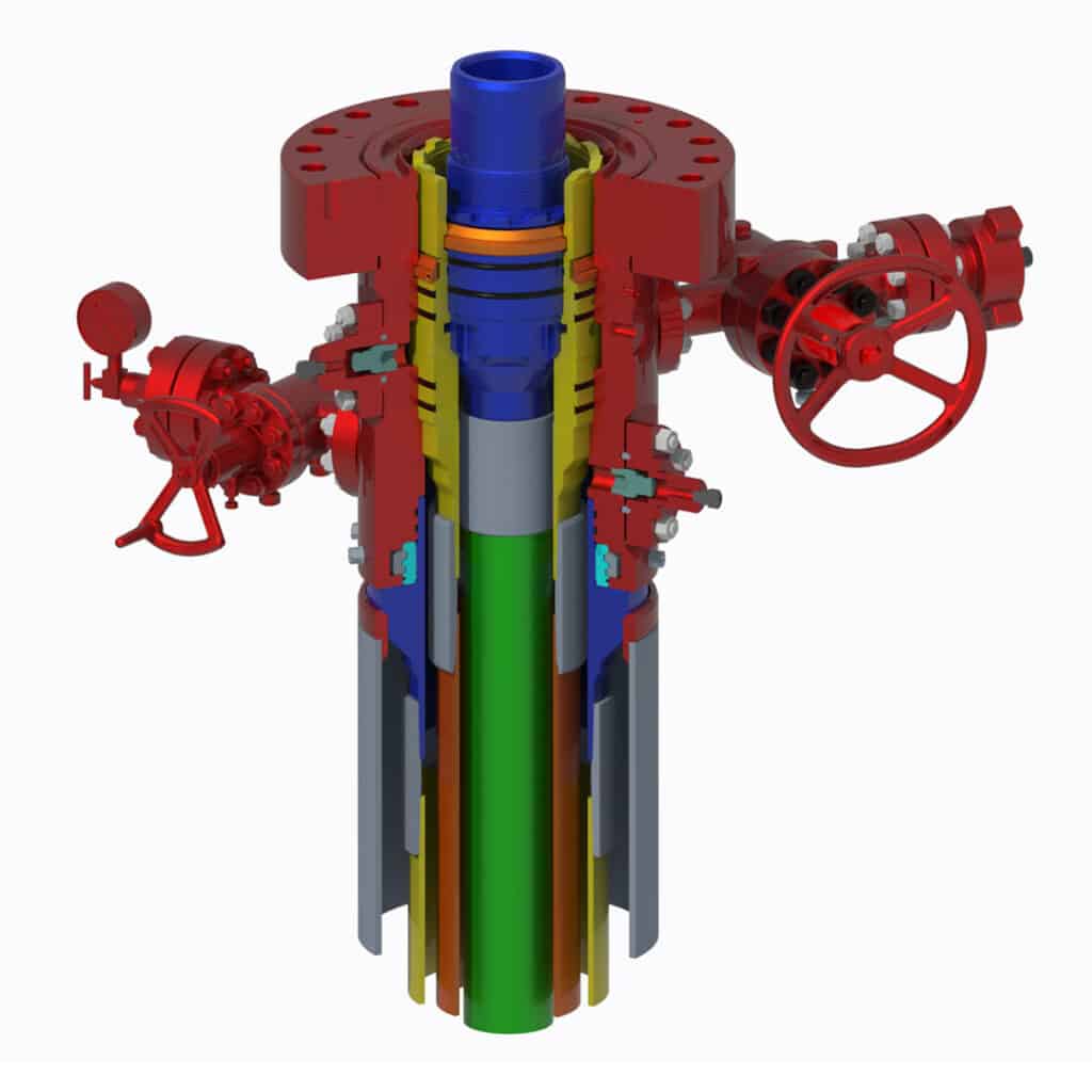 DMLX-S Wellhead System cutaway graphic
